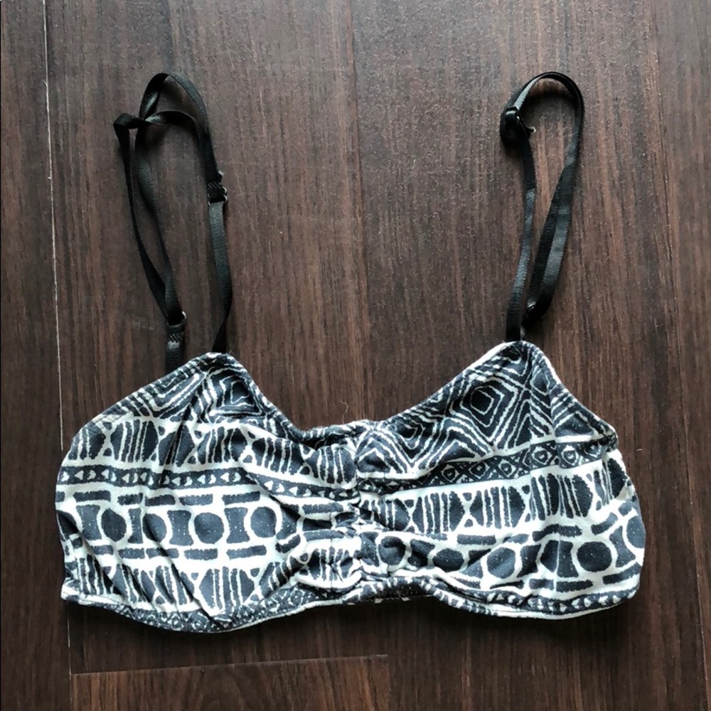 Brandy Melville Tribal Bralette, Black and white